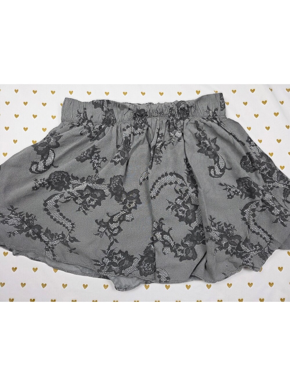 Victorias Secret PINK Lace Pattern vintage Skirt LARGE Skater